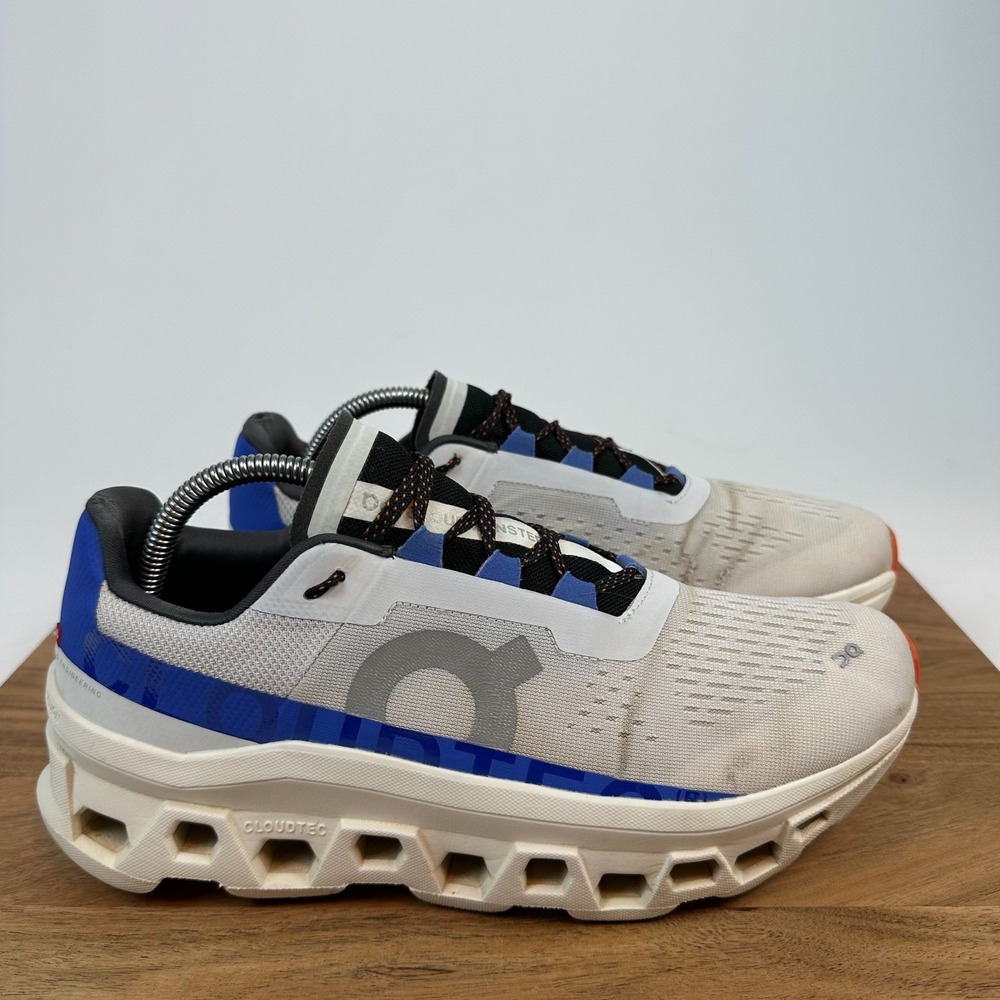 On Running Womens Size 11 M Cloudmonster Ivory Athletic Running Shoes‎ Sneakers